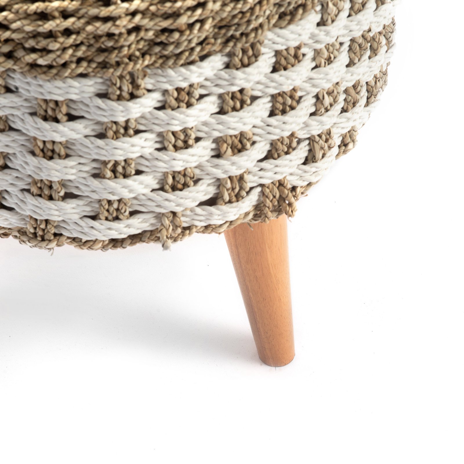 STOOL WITH SOLID TEAK BRANCH LEGS 4 Thumbnail
